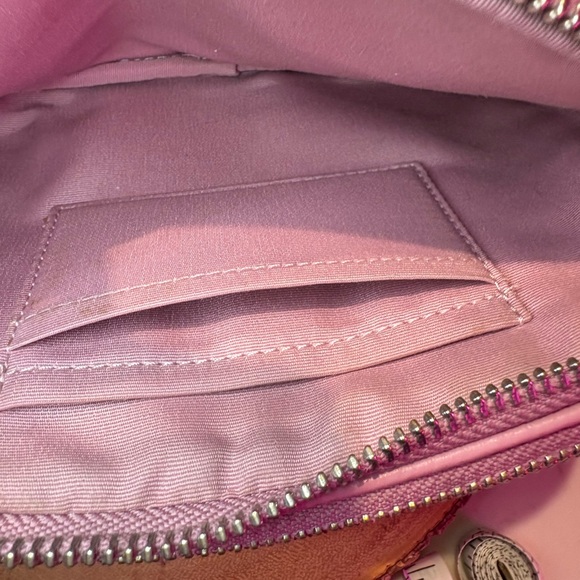 Coach Purple Crossbody Bag Pebbled Leather Chain Strap💜 - Picture 10 of 10